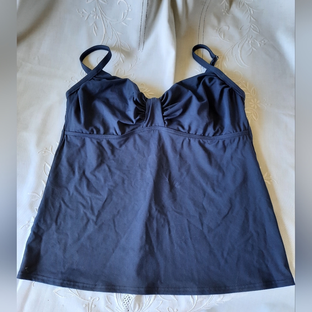 Lands End tankini swimsuit Navy size 12